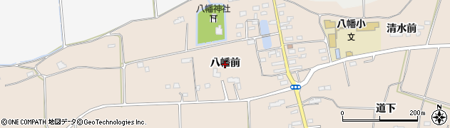 福島県相馬市坪田（八幡前）周辺の地図