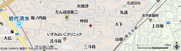 福島県福島市泉仲田3周辺の地図