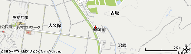 福島県福島市山口薬師前周辺の地図