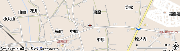 福島県福島市町庭坂東原周辺の地図