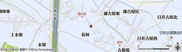 福島県福島市笹木野（長林）周辺の地図