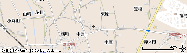 福島県福島市町庭坂東原21周辺の地図