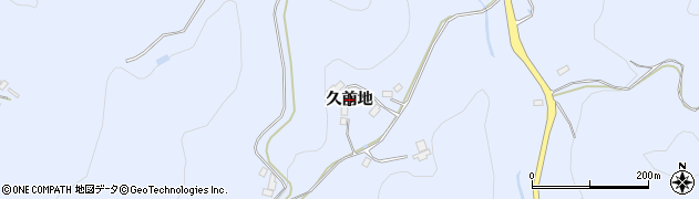 福島県伊達市保原町富沢（久前地）周辺の地図