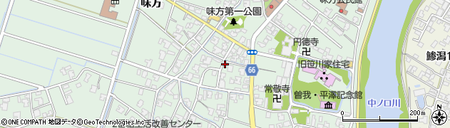 新潟県新潟市南区味方329周辺の地図