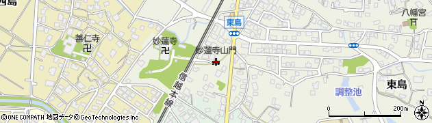 妙蓮寺山門周辺の地図