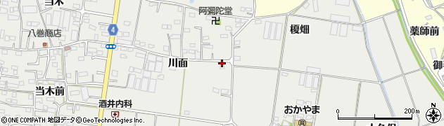 福島県福島市岡部川面25周辺の地図