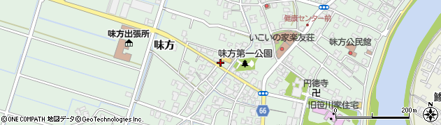 新潟県新潟市南区味方402-1周辺の地図