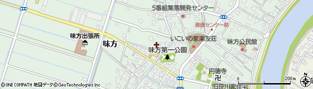 新潟県新潟市南区味方404周辺の地図