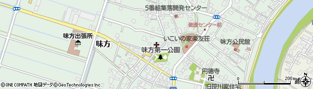 新潟県新潟市南区味方406周辺の地図