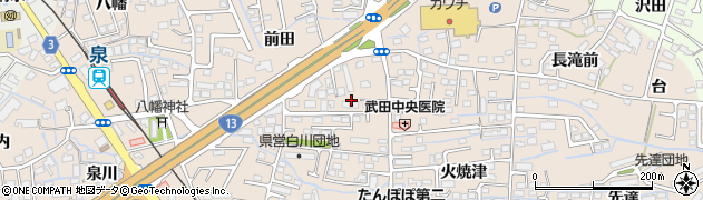 福島県福島市泉（一本橋）周辺の地図