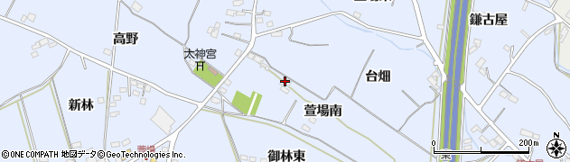 福島県福島市笹木野（萱場南）周辺の地図