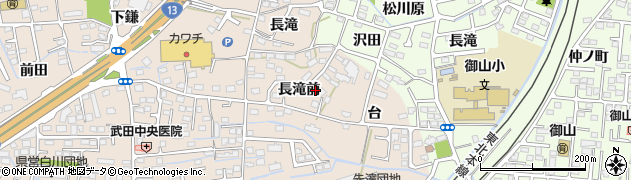 福島県福島市泉（長滝前）周辺の地図