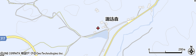 福島県伊達市保原町富沢（諏訪）周辺の地図