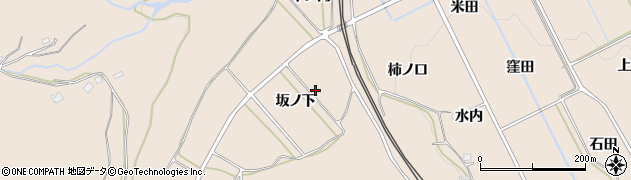 福島県福島市町庭坂（坂ノ下）周辺の地図