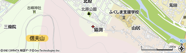 福島県福島市立石1周辺の地図