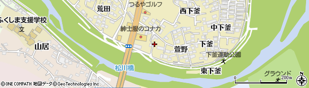 福島県福島市本内（南原）周辺の地図