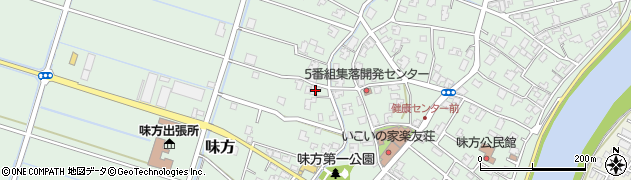 新潟県新潟市南区味方424周辺の地図