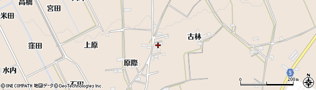 福島県福島市町庭坂古林周辺の地図