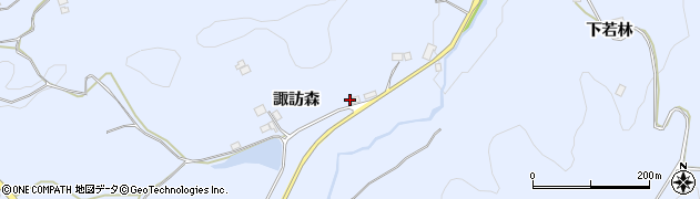 福島県伊達市保原町富沢諏訪前周辺の地図