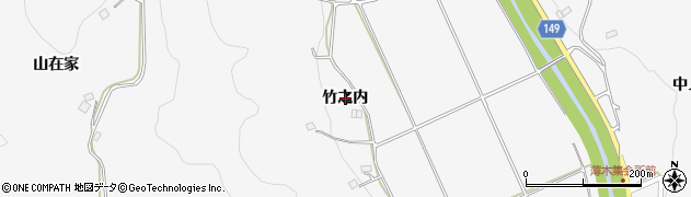 福島県伊達市霊山町山戸田（竹之内）周辺の地図