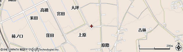 福島県福島市町庭坂（上原）周辺の地図