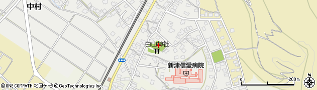 新潟県新潟市秋葉区中村周辺の地図