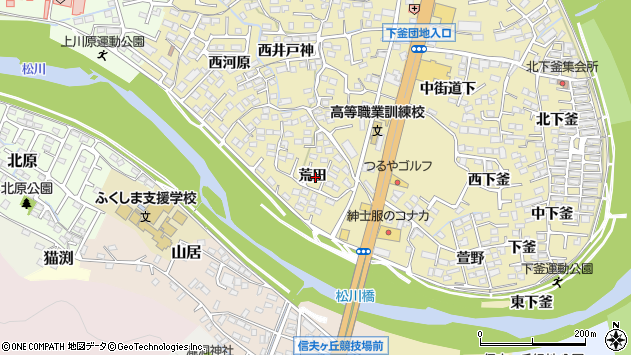 〒960-0103 福島県福島市本内（その他）の地図