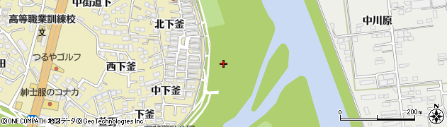 福島県福島市本内（東下釜）周辺の地図