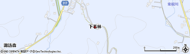 福島県伊達市保原町富沢（下若林）周辺の地図