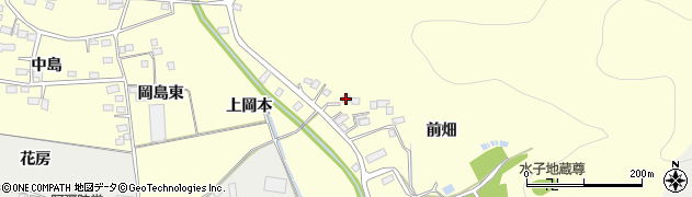 福島県福島市岡島（前畑）周辺の地図
