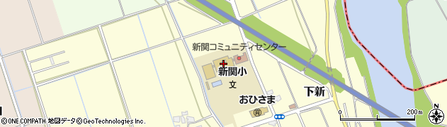 新潟市役所　コミュニティセンター新関コミュニティセンター周辺の地図