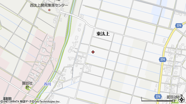 〒953-0032 新潟県新潟市西蒲区東汰上の地図
