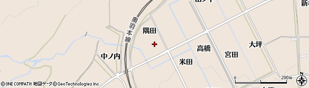 福島県福島市町庭坂隅田周辺の地図