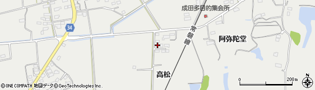 福島県相馬市成田（高松）周辺の地図