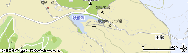 秋葉湖周辺の地図