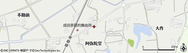 福島県相馬市成田（阿弥陀堂）周辺の地図