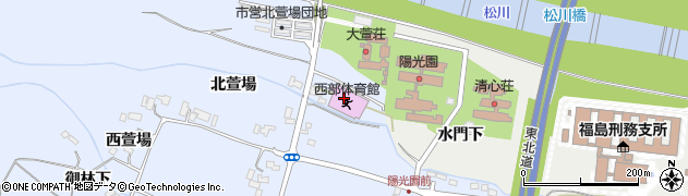 福島県福島市笹木野（払川添）周辺の地図
