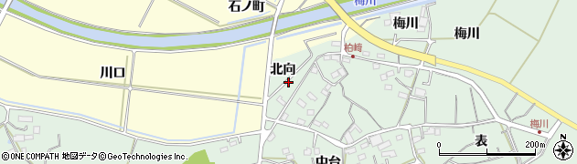 福島県相馬市柏崎北向周辺の地図