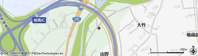 福島県相馬市山上（荒屋舗）周辺の地図