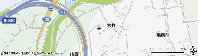 福島県相馬市今田大竹75周辺の地図