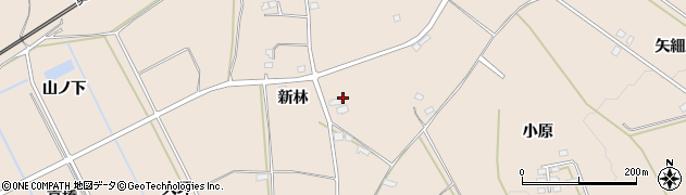 福島県福島市町庭坂新林周辺の地図
