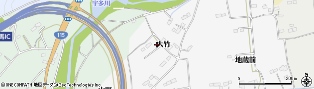 福島県相馬市今田大竹周辺の地図