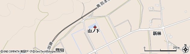 福島県福島市町庭坂山ノ下周辺の地図