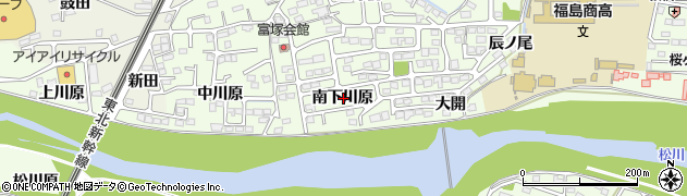 福島県福島市丸子（南下川原）周辺の地図