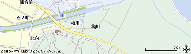 福島県相馬市柏崎（梅川）周辺の地図