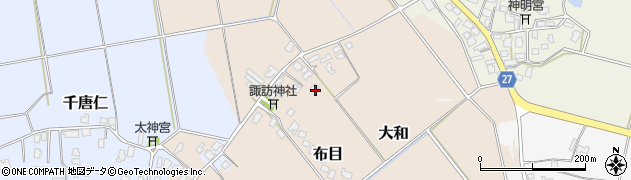新潟県阿賀野市布目周辺の地図