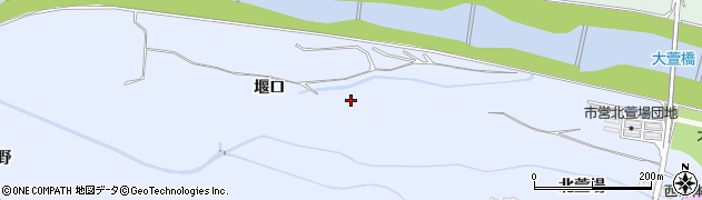 福島県福島市笹木野（堰口）周辺の地図