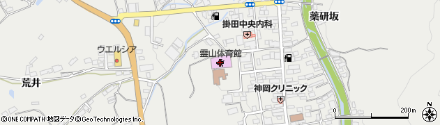 伊達市役所霊山総合支所　霊山中央交流館周辺の地図