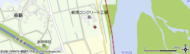 新津コンクリート工業事務所周辺の地図