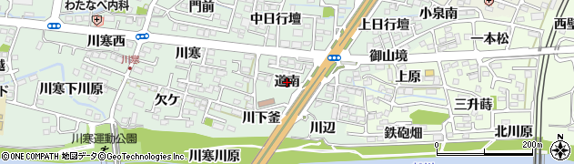 福島県福島市北沢又（道南）周辺の地図